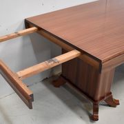 Table rectangulaire en acajou massif et plaqué 1930/1940