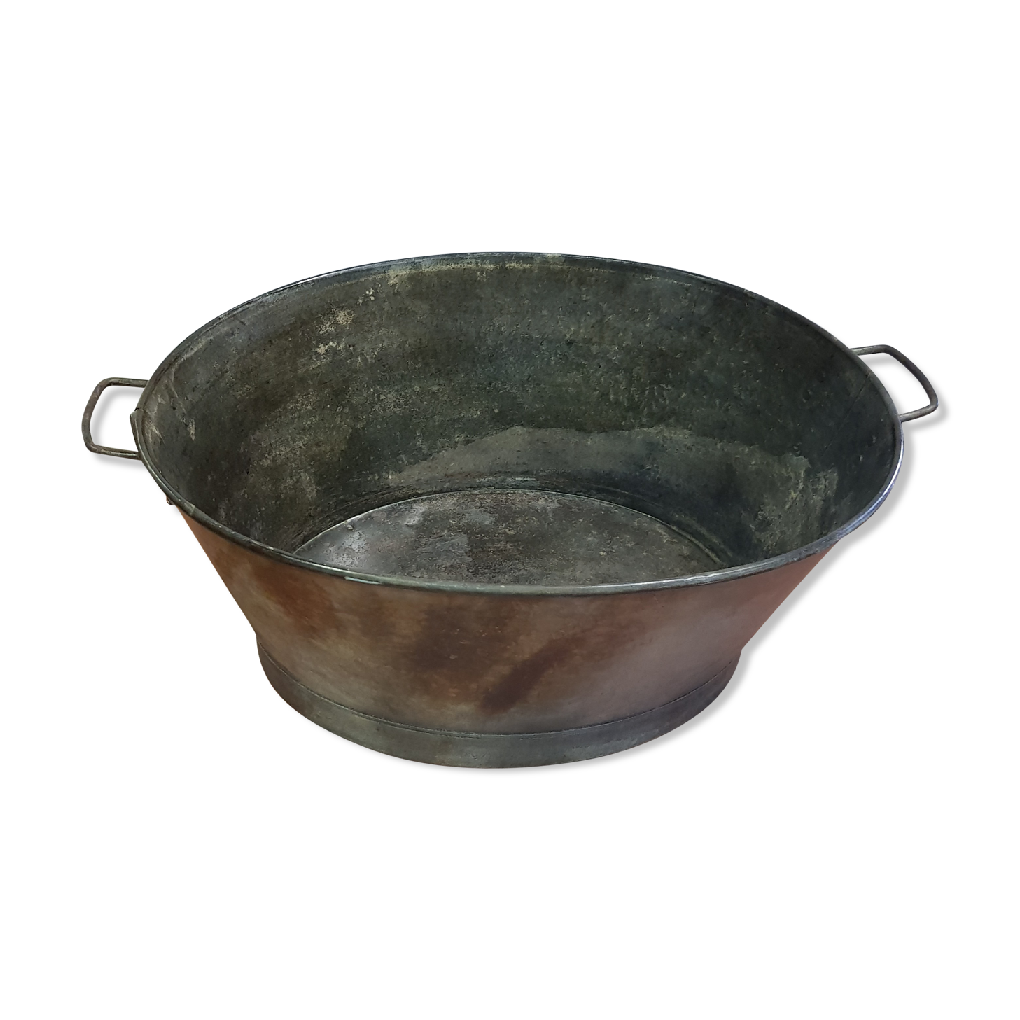 Oval zinc basin