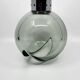 Pendant chandelier, chrome and smoked glass, eye ball design, space age, Italy, 1970s