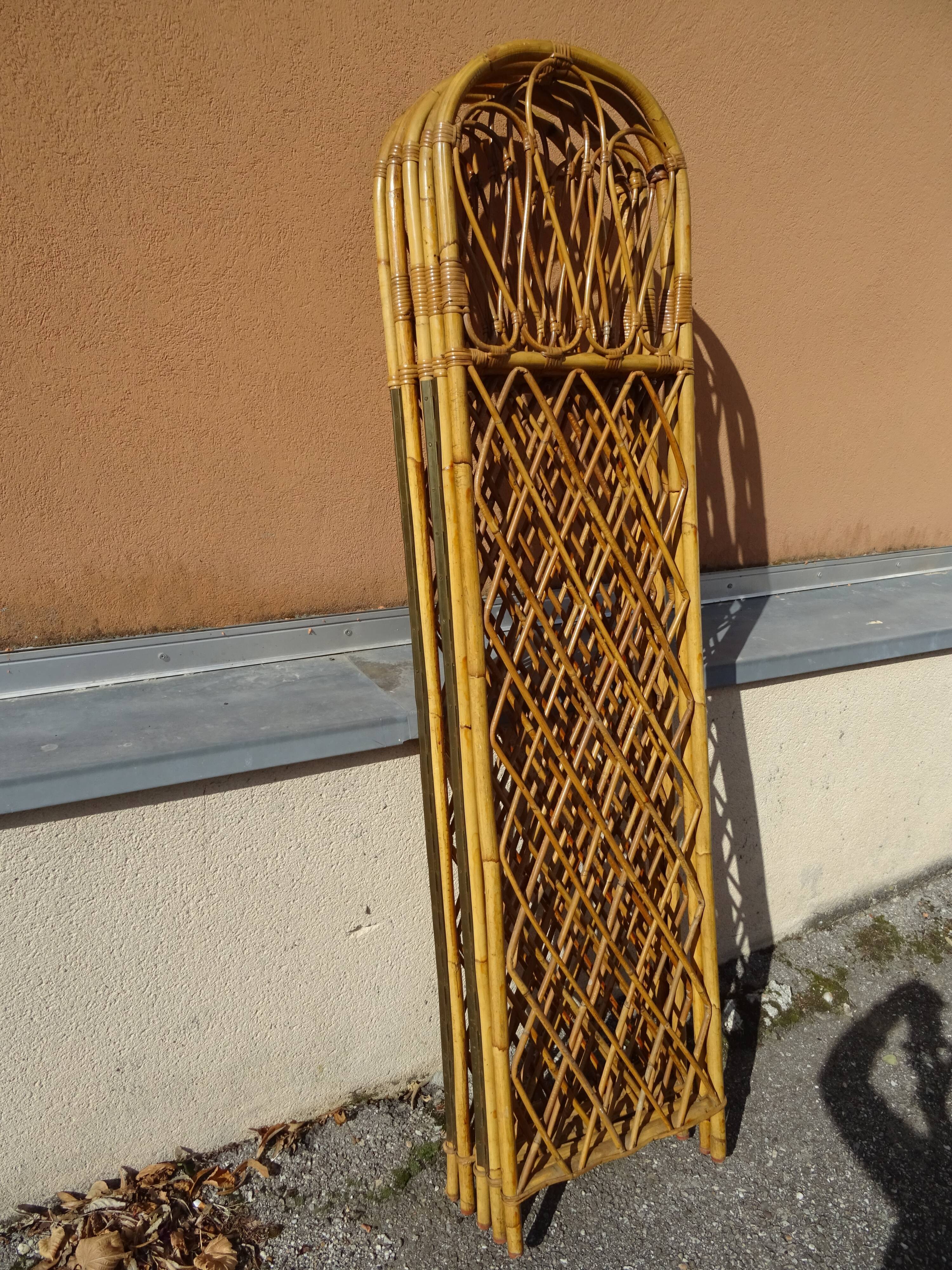Vintage rattan screen year 60/70