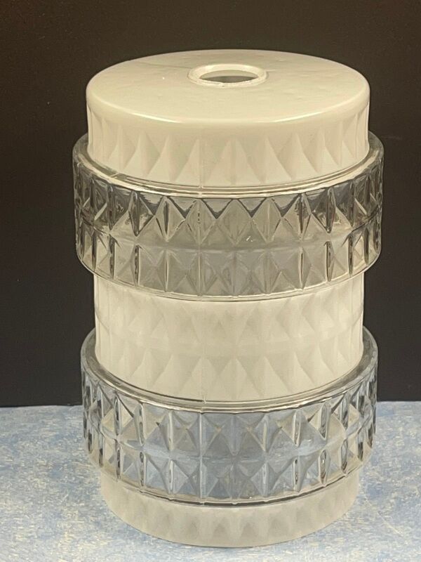 Lampshade, vintage ceiling lamp 1970 geometric decoration