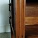 Vintage wooden side table with trompe-l'œil system.