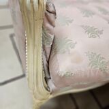 Pair of 1960s silk bergère armchairs