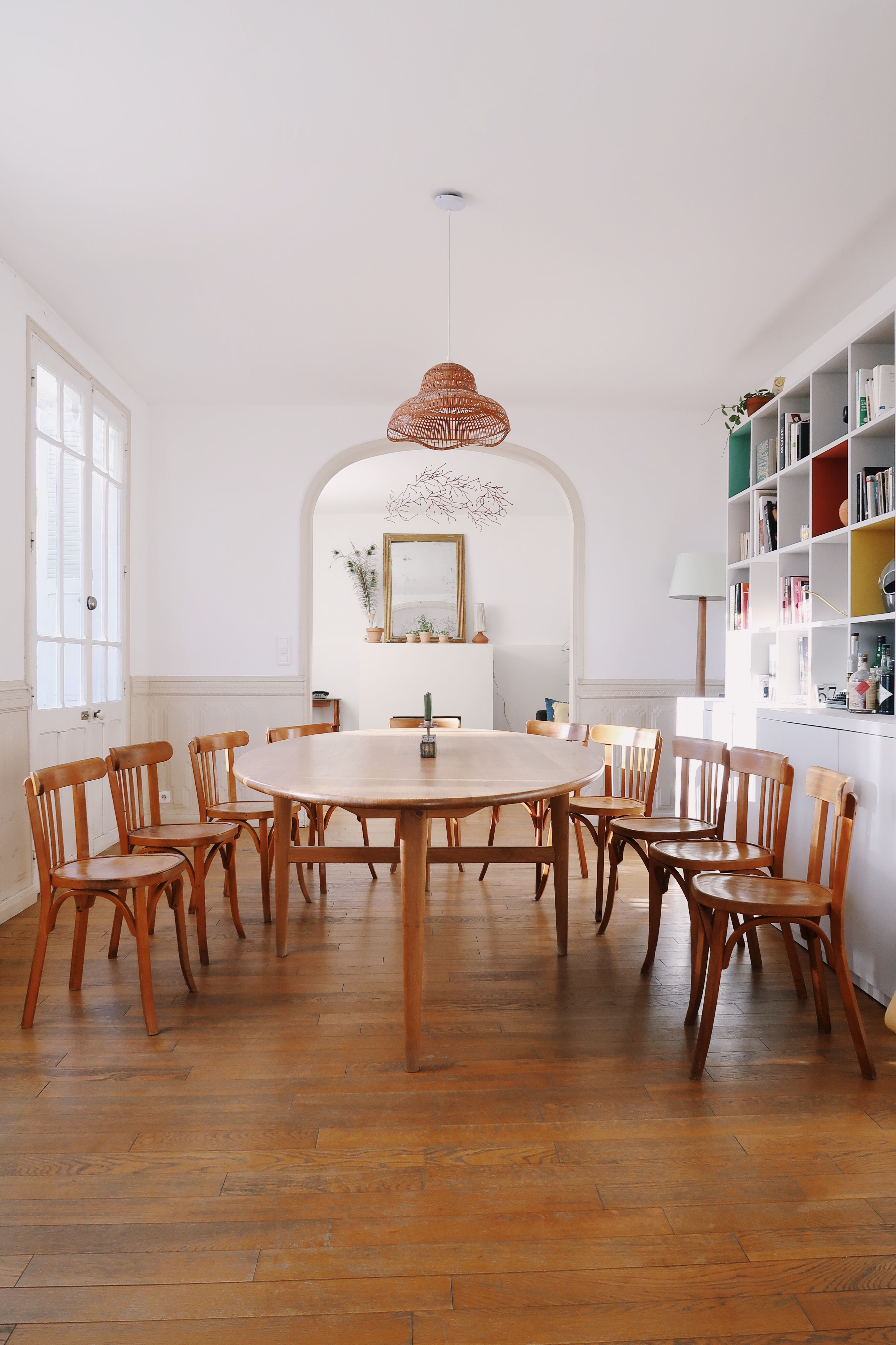 Set of 10 baumann bistro chairs