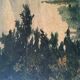 Landscape painting oil debut XX ieme
