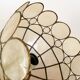 Mother-of-pearl and brass pendant lamp from the 1960s