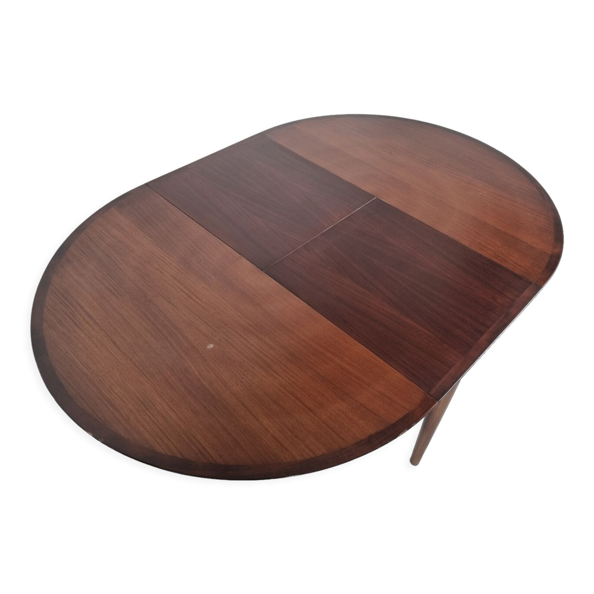 Lubke round rosewood dining table, 60s