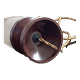 Art Deco Night Light in Frosted Glass and Bakelite