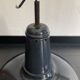 Vintage 1940s marine enamelled bowl pendant lamp - 47 x 40 cm