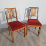 Paire de chaises art déco