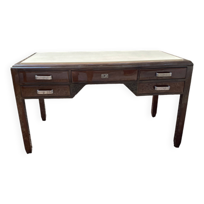 Bureau d’epoque art deco en acajou verni