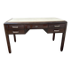 Art Deco desk in varnished mahogany.