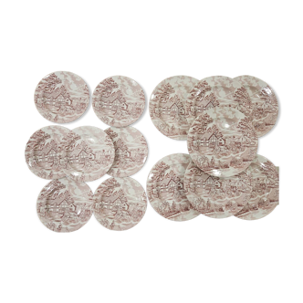 X14 Luneville English style flat plates