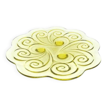 K4R Huta Józefina Assiette Citron ART DÉCO