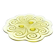 K4R Huta Józefina Assiette Citron ART DÉCO