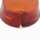 Vintage ceramic and leather ashtray from the 1950s
