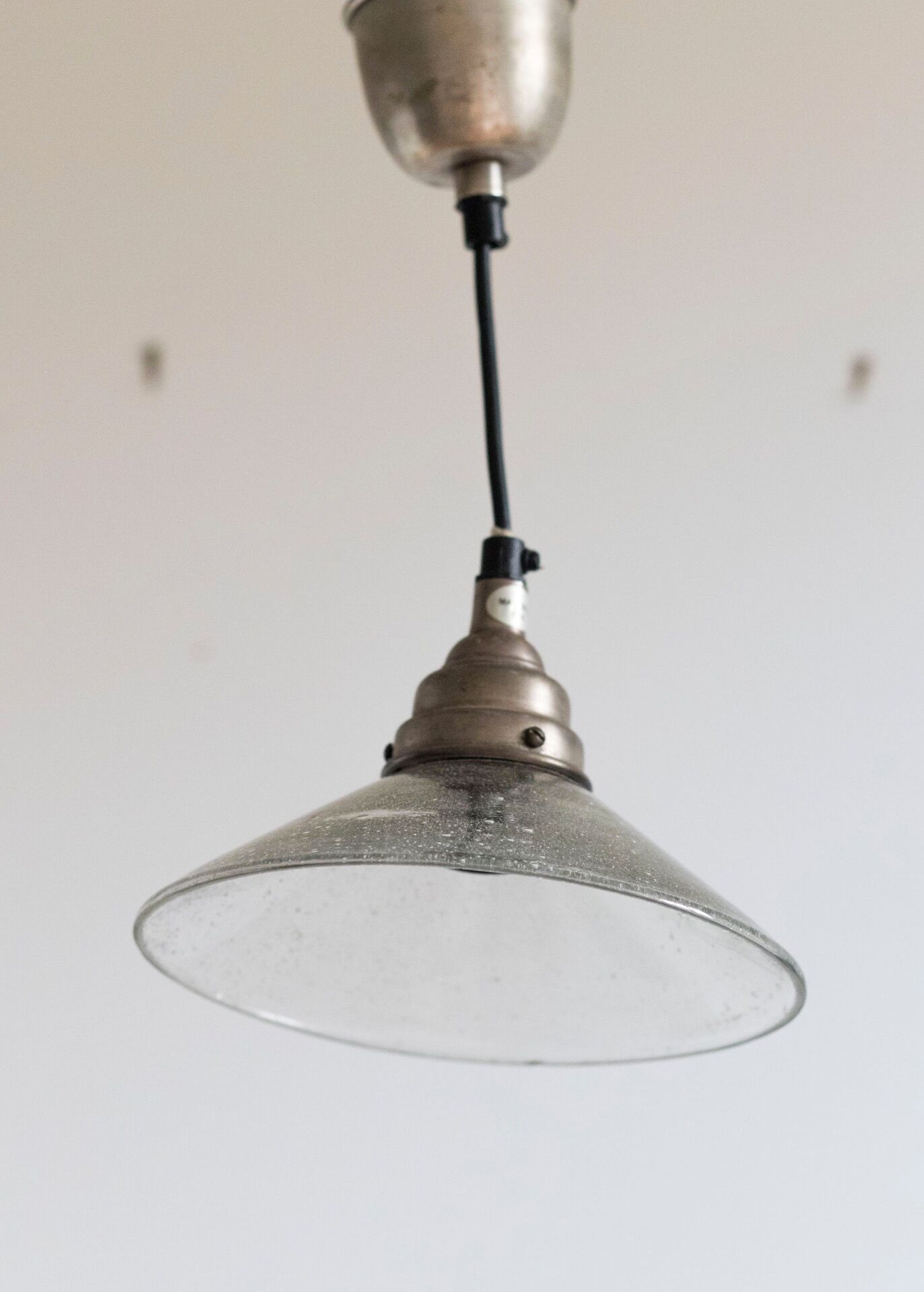 Suspension en verre vintage