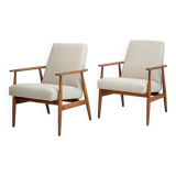 Fauteuil Lisek Mid-Century – Original vintage des années 1960 restauré par Henryk Lis