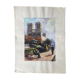 Ancient gouache on paper, Notre Dame de Paris