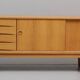 Scandinavian wooden sideboard by Erik Wortz
