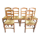 SET OF 6 DINING ROOM OR KITCHEN CHAIRS IN RESTAURANT STYLE IN WALNUT