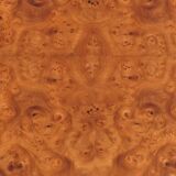 Vintage coffee table in elm burl