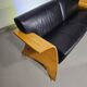 Harvink Mazurka Black Leather Sofa 1980s