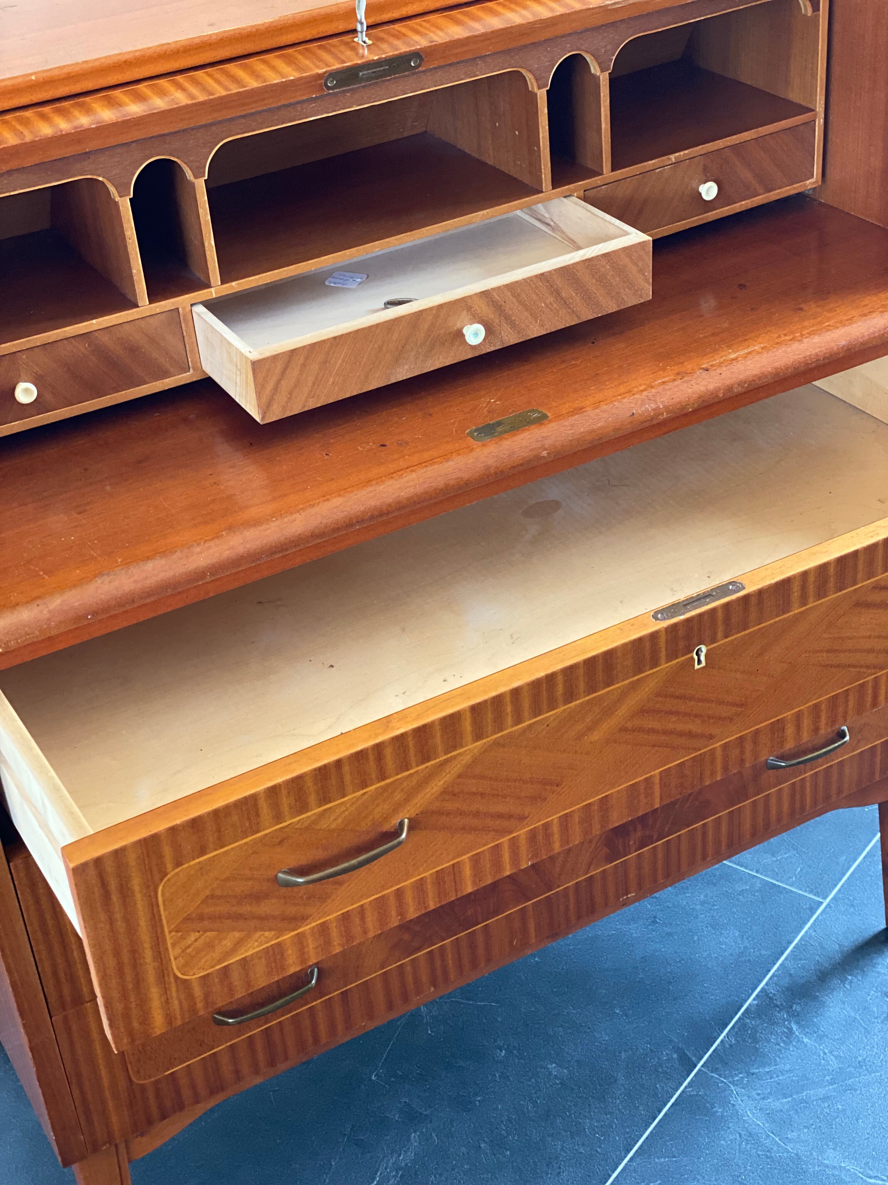 Teak roll top desk by Egan Ostergaard for Broderna gustafssons