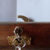 Double curtain binder of solid oak notary 1930