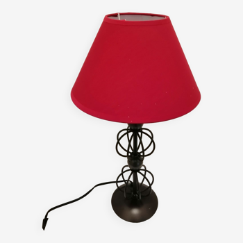 Lampe sur pieds en fer forge art deco