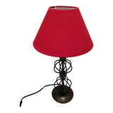 Art deco wrought iron floor lamp