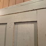 Vintage Parisian wardrobe patinated grey