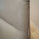 Leather swivel armchair, Italian design, 1990s, manufacture: Natuzzi