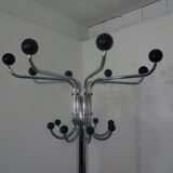 French chrome-plated steel tubular coat rack, 1940s
