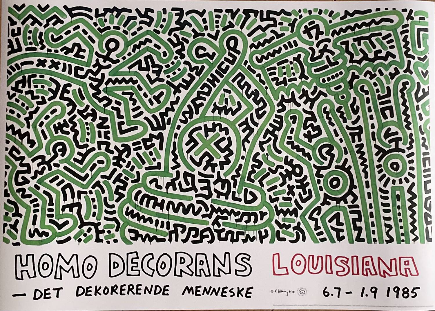 Keith Haring, Homo Decorans, 1985, Louisiana archives, copyright Keith Haring