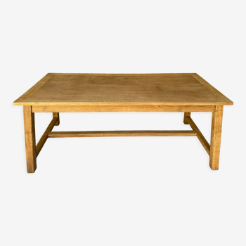 Solid oak dining table