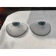 Pair of Art Deco wall lights with opaline glass, copper and brass.