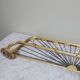 Gold aluminum and and pvc ropes wall coat rack