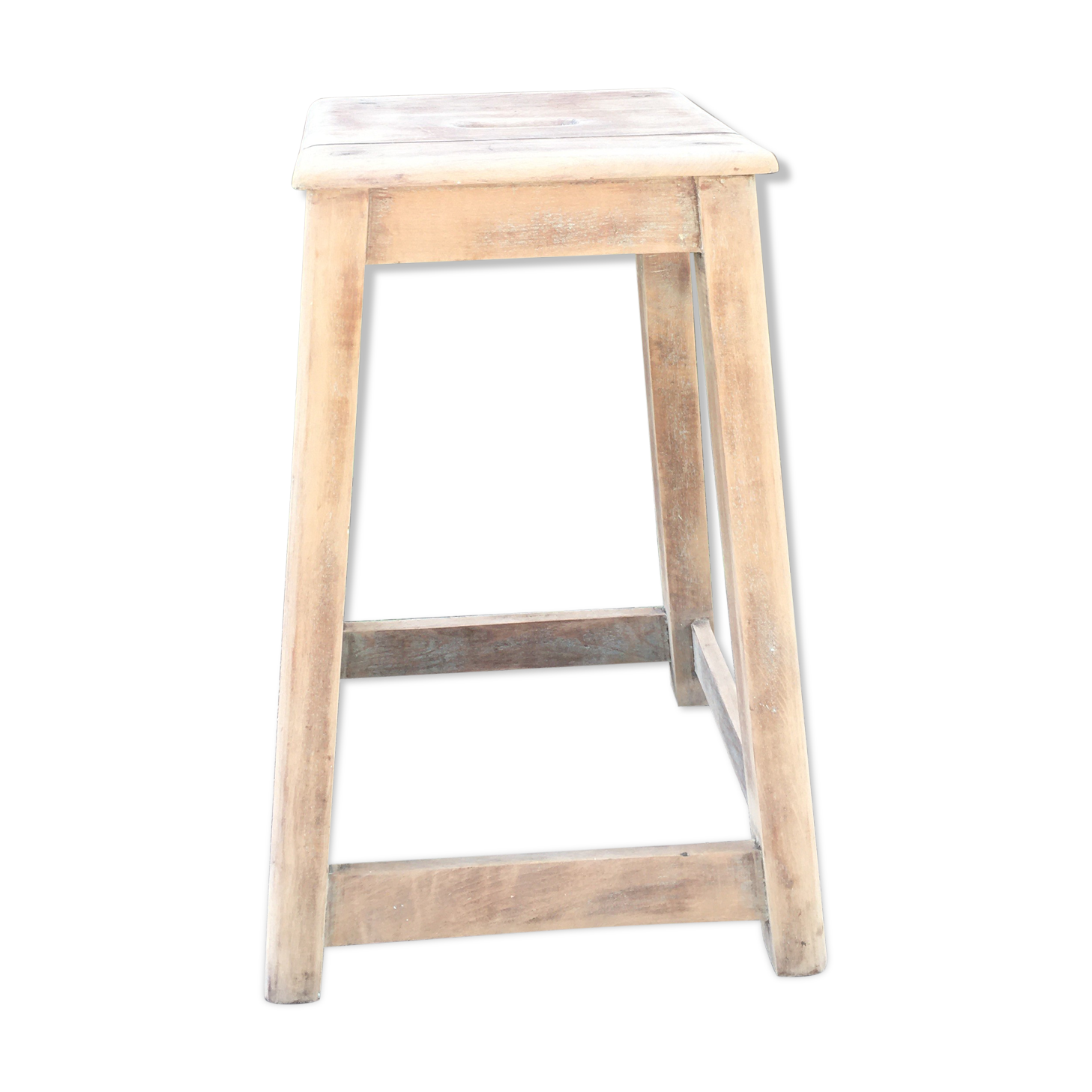 Wooden workshop stool