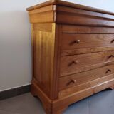 Cherry wood chest of drawers with four drawers