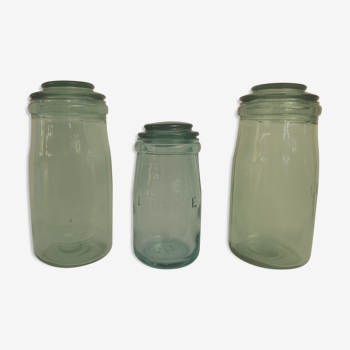 Set of three jars