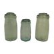 Set of three jars