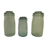 Set of three jars