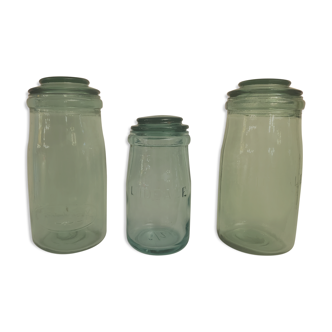 Set of three jars