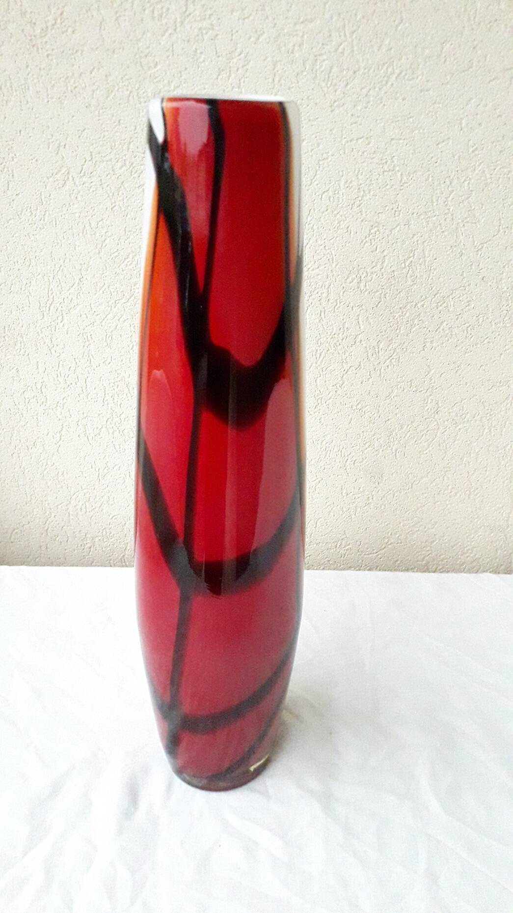 Multicoloured glass vase