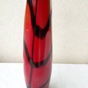 Multicoloured glass vase
