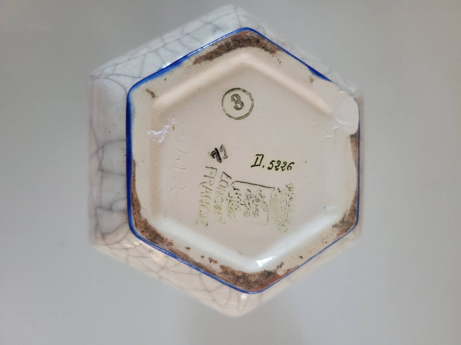 Art Deco ceramic vase from Longwy