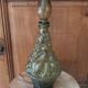 Italian carafe genius glass bottle from Empoli 60s 70s.