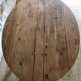 Antique round wooden table