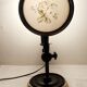 Table lamp in wood and brass. France, 1940s.
